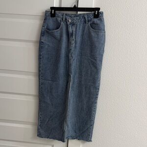 Classic High-Waist Blue Denim Jeans for Women